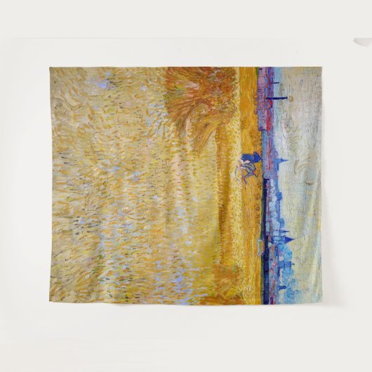 Vincent van Gogh - Die Harvesters Wandteppich (Vorderseite (Horizontal))