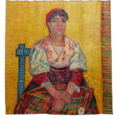Vincent Van Gogh - Die italienische Frau Duschvorhang (Vorderseite)
