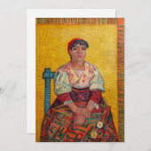 Vincent Van Gogh - Die italienische Frau Einladung (Vorne/Hinten)