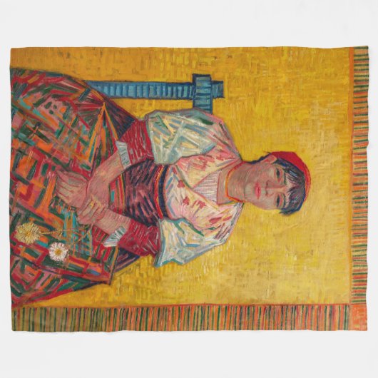Vincent Van Gogh - Die italienische Frau Fleecedecke (Vorderseite (Horizontal))