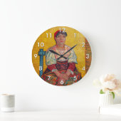 Vincent Van Gogh - Die italienische Frau Große Wanduhr (Zuhause)