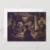 vincent van gogh - die Kartoffel essen Postkarte (Vorne/Hinten)