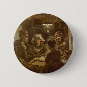 Vincent van Gogh - Die Kartoffelessen Button