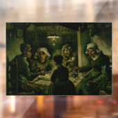 Vincent van Gogh - Die Kartoffelessen Fensteraufkleber (Blatt 2)