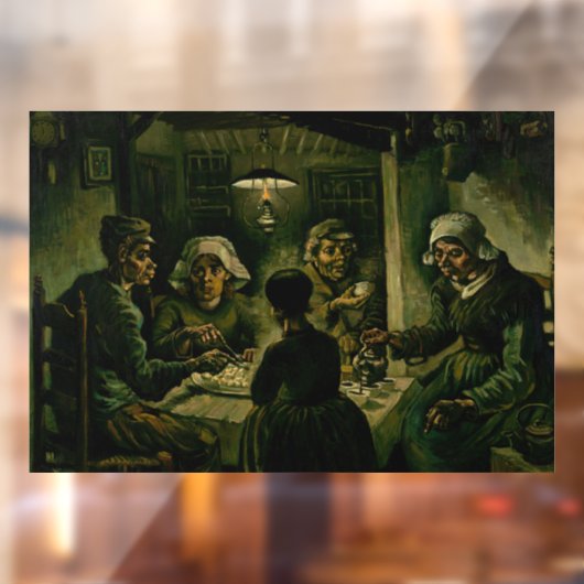 Vincent van Gogh - Die Kartoffelessen Fensteraufkleber (Blatt 2)