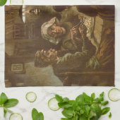 Vincent van Gogh - Die Kartoffelessen Geschirrtuch (Gefaltet)