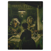 Vincent van Gogh - Die Kartoffelessen Klemmbrett (Rückseite)