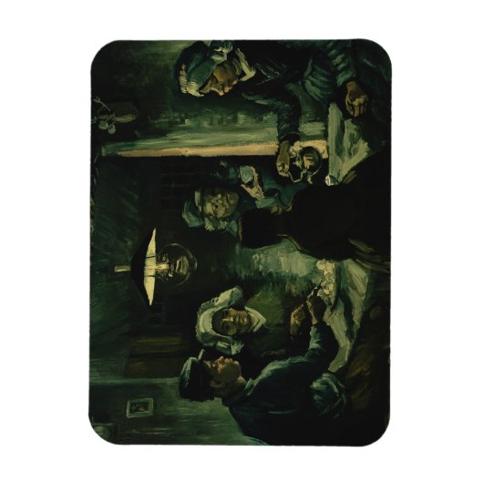Vincent van Gogh - Die Kartoffelessen Magnet (Vertikal)