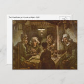 Vincent van Gogh - Die Kartoffelessen Postkarte (Vorne/Hinten)
