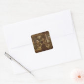 Vincent van Gogh - Die Kartoffelessen Quadratischer Aufkleber (Umschlag)