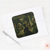 Vincent van Gogh - Die Kartoffelessen Quadratischer Aufkleber (Umschlag)