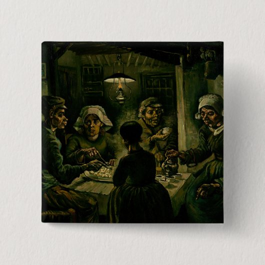 Vincent van Gogh - Die Kartoffelesser Button (Vorderseite)