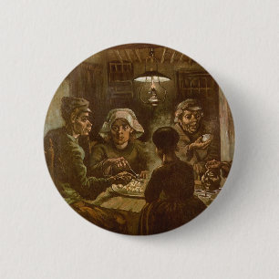 Vincent van Gogh - Die Kartoffelesser Button