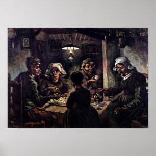 Vincent Van Gogh - Die Kartoffelesser Fine Art Poster