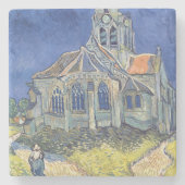 Vincent van Gogh | die Kirche am Auvers-sur-Oise Steinuntersetzer (Vorderseite)