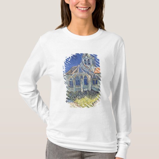 Vincent van Gogh | die Kirche am Auvers-sur-Oise T-Shirt (Vorderseite)