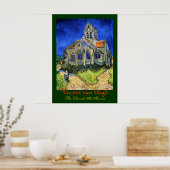 Vincent van Gogh: Die Kirche bei Auvers Poster (Küche)
