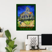 Vincent van Gogh: Die Kirche bei Auvers Poster (Heimbüro)