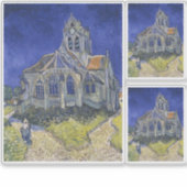 Vincent Van Gogh, Die Kirche in Auvers Aufkleber (Vorderseite)