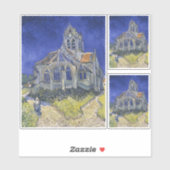 Vincent Van Gogh, Die Kirche in Auvers Aufkleber (Blatt)