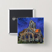Vincent Van Gogh - Die Kirche in Auvers Button (Vorne & Hinten)