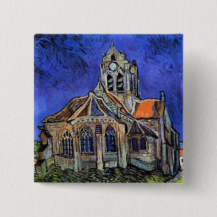 Vincent Van Gogh - Die Kirche in Auvers Button