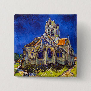 Vincent van Gogh - Die Kirche in Auvers Button