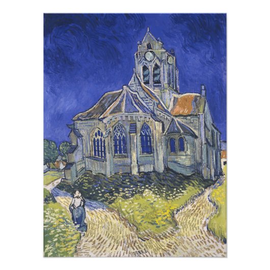 Vincent Van Gogh, Die Kirche in Auvers Fotodruck (Vorne)