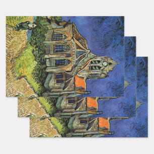 Vincent van Gogh - Die Kirche in Auvers Geschenkpapier Set