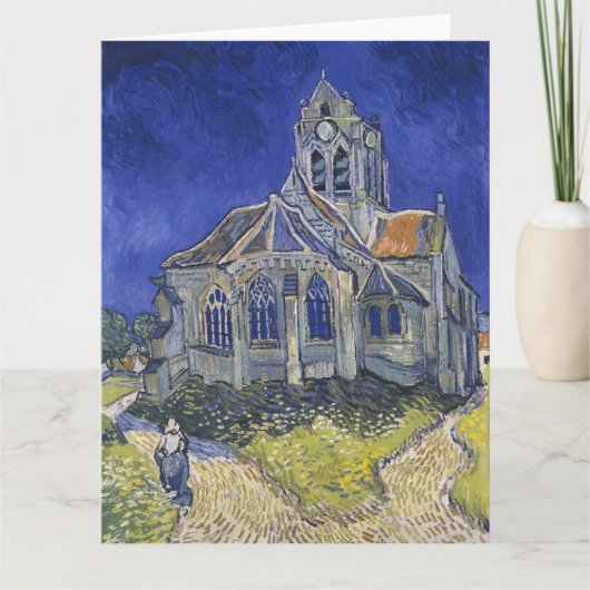 Vincent Van Gogh, Die Kirche in Auvers Karte (Vorderseite)