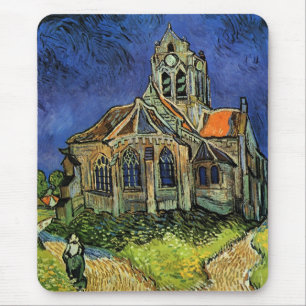 Vincent van Gogh - Die Kirche in Auvers Mousepad