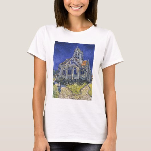 Vincent Van Gogh, Die Kirche in Auvers T-Shirt (Vorderseite)