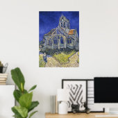 VINCENT VAN GOGH - Die Kirche von Auvers 1890 Poster (Heimbüro)