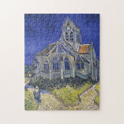 VINCENT VAN GOGH - Die Kirche von Auvers 1890 Puzzle (Vertikal)