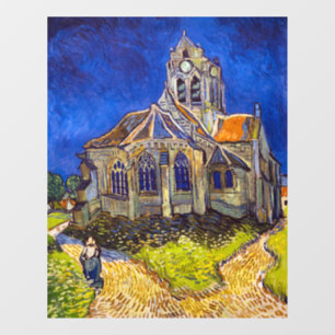 Vincent van Gogh - Die Kirche von Auvers Fensteraufkleber