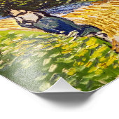 Vincent van Gogh - Die Kirche von Auvers Fotodruck (Ecke)