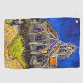 Vincent van Gogh - Die Kirche von Auvers Golfhandtuch (Horizontal)