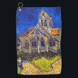 Vincent van Gogh - Die Kirche von Auvers Golfhandtuch<br><div class="desc">Die Kirche in Auvers / l'Eglise à Auvers-sur-oise von Vincent Van Gogh im Jahre 1890</div>