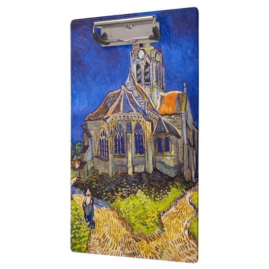Vincent van Gogh - Die Kirche von Auvers Klemmbrett (Links)
