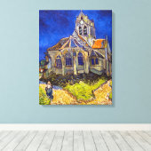 Vincent van Gogh - Die Kirche von Auvers Leinwanddruck (Insitu (Holzboden))