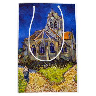 Vincent van Gogh - Die Kirche von Auvers Mittlere Geschenktüte