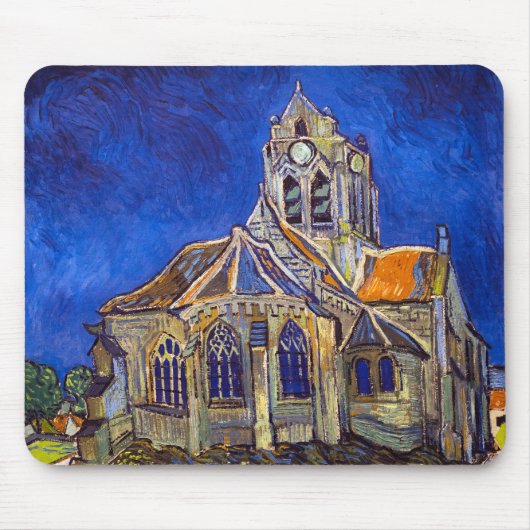Vincent van Gogh - Die Kirche von Auvers Mousepad (Vorne)