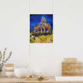 Vincent van Gogh - Die Kirche von Auvers Poster (Küche)