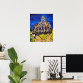 Vincent van Gogh - Die Kirche von Auvers Poster (Heimbüro)