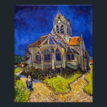 Vincent van Gogh - Die Kirche von Auvers Poster<br><div class="desc">Die Kirche in Auvers / l'Eglise à Auvers-sur-oise von Vincent Van Gogh im Jahre 1890</div>