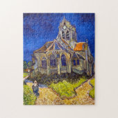 Vincent van Gogh - Die Kirche von Auvers Puzzle (Vertikal)