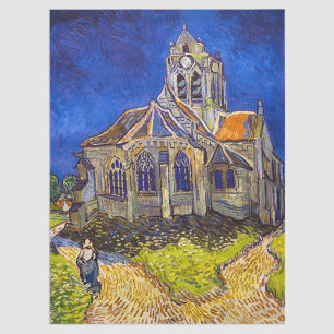 Vincent van Gogh - Die Kirche von Auvers Seidenpapier
