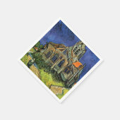 Vincent van Gogh - Die Kirche von Auvers Serviette (Ecke)