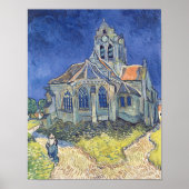 Vincent van Gogh | Die Kirche von Auvers-sur-Oise Poster (Vorne)