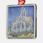 Vincent van Gogh | Die Kirche von Auvers-sur-Oise Silbernes Ornament (Links)